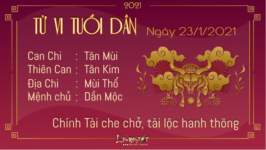 Tử vi thứ 7 ngày 23/01/2021 của 12 con giáp: Sửu đề phòng tiểu nhân, Tý ví tiền rủng rỉnh - 2 Tử vi thứ 7 ngày 23/01/2021 của 12 con giáp: Sửu đề phòng tiểu nhân, Tý ví tiền rủng rỉnh - 2