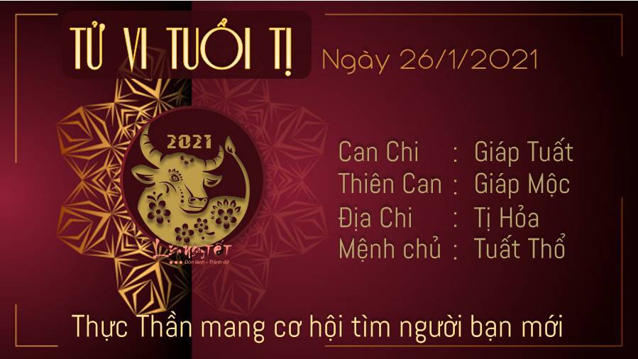 Tử vi thứ 3 ngày 26/01/2021 của 12 con giáp: Tị thêm bạn mới, Mùi gặp tiểu nhân - 5 Tử vi thứ 3 ngày 26/01/2021 của 12 con giáp: Tị thêm bạn mới, Mùi gặp tiểu nhân - 5