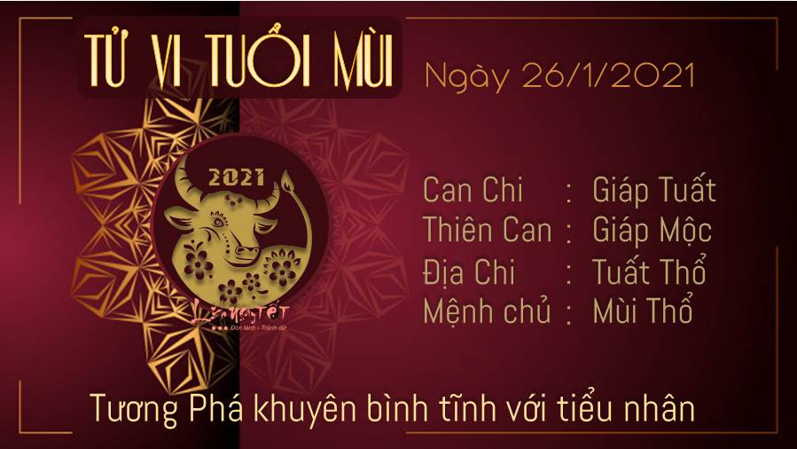 Tử vi thứ 3 ngày 26/01/2021 của 12 con giáp: Tị thêm bạn mới, Mùi gặp tiểu nhân - 7 Tử vi thứ 3 ngày 26/01/2021 của 12 con giáp: Tị thêm bạn mới, Mùi gặp tiểu nhân - 7