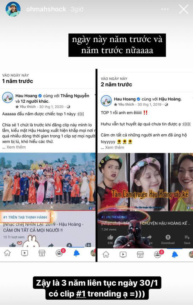 Hậu Hoàng lại đạt top 1 trending YouTube nhưng người hâm mộ chỉ chú ý một sự trùng hợp thú vị - 2 Hậu Hoàng lại đạt top 1 trending YouTube nhưng người hâm mộ chỉ chú ý một sự trùng hợp thú vị - 2