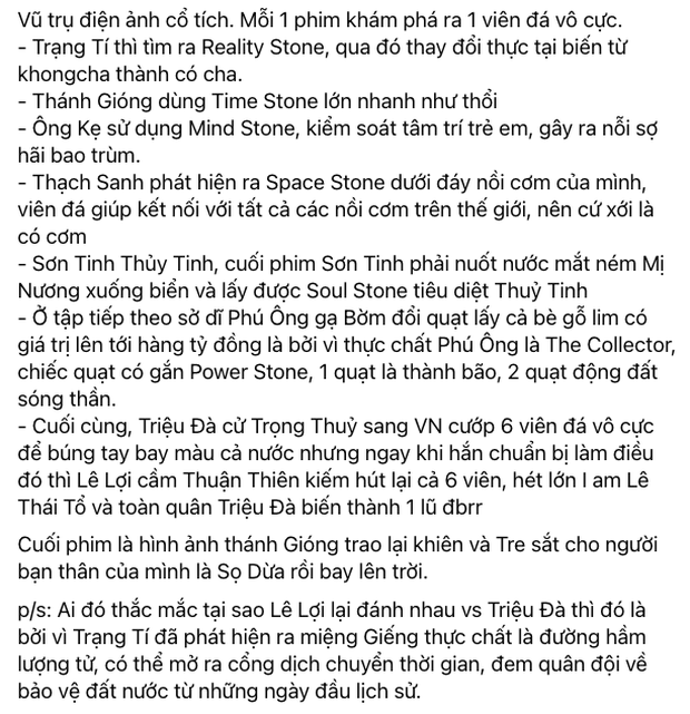 Chi tiết Trạng Tí cầm 'ngọc thần' quá ảo, netizen Việt chế ngay bản 'remix cực mạnh' giữa loạt dự án của Ngô Thanh Vân với Marvel - 2 Chi tiết Trạng Tí cầm 'ngọc thần' quá ảo, netizen Việt chế ngay bản 'remix cực mạnh' giữa loạt dự án của Ngô Thanh Vân với Marvel - 2