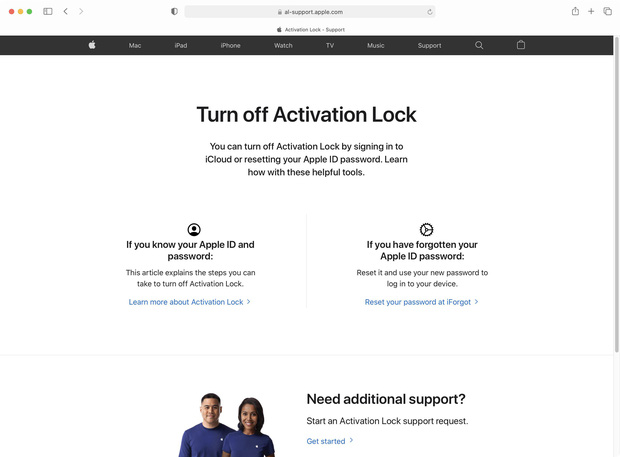 Apple ra mắt trang web để loại bỏ khóa kích hoạt iPhone - 1 Apple ra mắt trang web để loại bỏ khóa kích hoạt iPhone - 1
