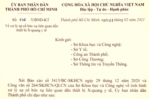 TP.HCM: Thử máy X-Quang để chơi bạc bịp, bị loét đùi, Công An tiến hành truy tìm thiết bị và 'bệnh nhân' TP.HCM: Thử máy X-Quang để chơi bạc bịp, bị loét đùi, Công An tiến hành truy tìm thiết bị và 'bệnh nhân'