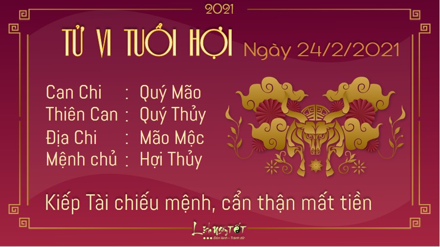 Tử vi thứ 4 ngày 24/02/2021 của 12 con giáp: Mão phát tài, Tý bị thị phi tìm đến - 11 Tử vi thứ 4 ngày 24/02/2021 của 12 con giáp: Mão phát tài, Tý bị thị phi tìm đến - 11