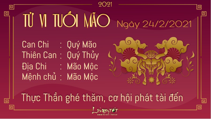 Tử vi thứ 4 ngày 24/02/2021 của 12 con giáp: Mão phát tài, Tý bị thị phi tìm đến - 3 Tử vi thứ 4 ngày 24/02/2021 của 12 con giáp: Mão phát tài, Tý bị thị phi tìm đến - 3