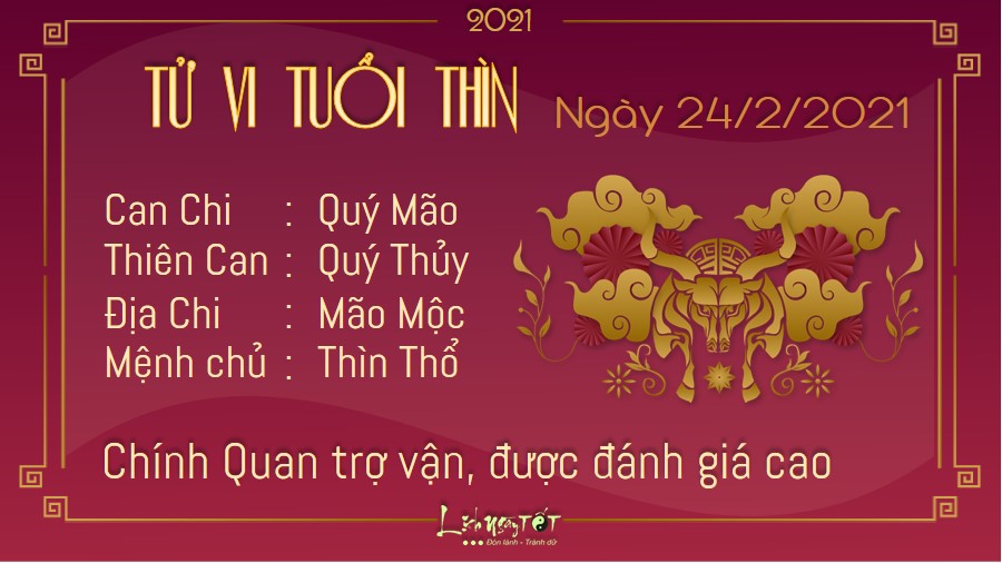 Tử vi thứ 4 ngày 24/02/2021 của 12 con giáp: Mão phát tài, Tý bị thị phi tìm đến - 4 Tử vi thứ 4 ngày 24/02/2021 của 12 con giáp: Mão phát tài, Tý bị thị phi tìm đến - 4