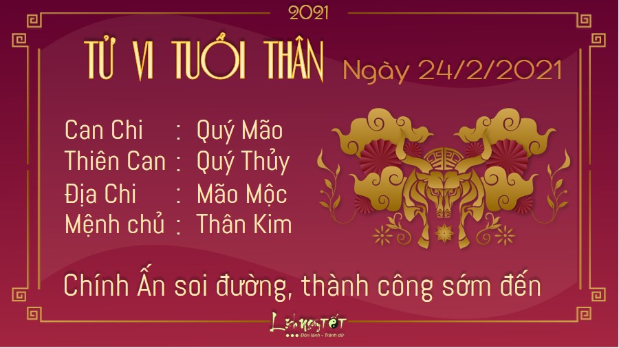 Tử vi thứ 4 ngày 24/02/2021 của 12 con giáp: Mão phát tài, Tý bị thị phi tìm đến - 8 Tử vi thứ 4 ngày 24/02/2021 của 12 con giáp: Mão phát tài, Tý bị thị phi tìm đến - 8