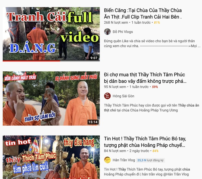 Công an mời nhiều Youtuber quay nội dung 'Thầy chùa ăn thịt chó' ở Củ Chi - 1 Công an mời nhiều Youtuber quay nội dung 'Thầy chùa ăn thịt chó' ở Củ Chi - 1