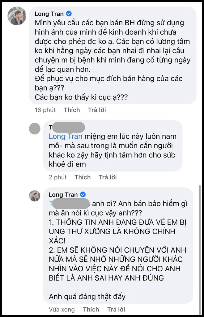 Long Chun bức xúc khi bị đặt chuyện sai sự thật còn bị xỉa xói, tức tốc tìm luật sư - 2 Long Chun bức xúc khi bị đặt chuyện sai sự thật còn bị xỉa xói, tức tốc tìm luật sư - 2