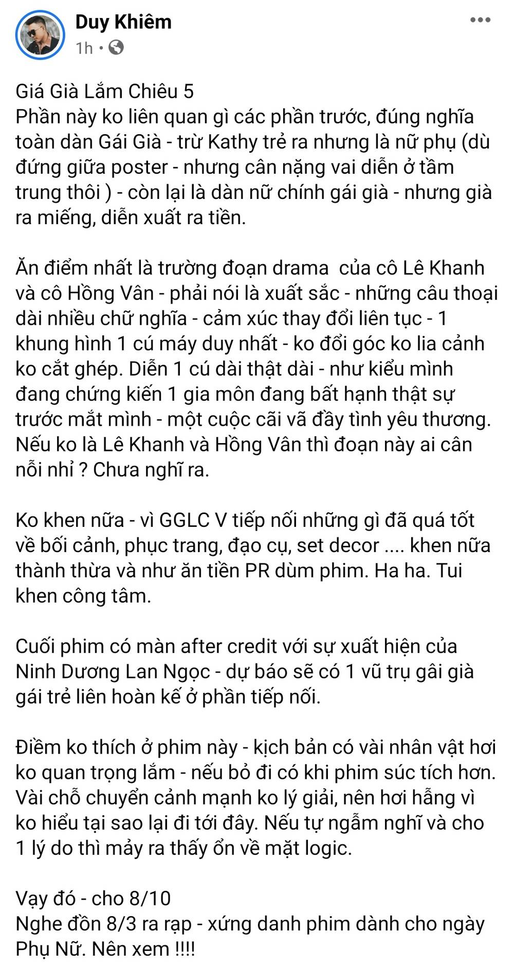MXH bùng nổ phản ứng của những khán giả đầu tiên xem 'Gái già lắm chiêu V' - 17 MXH bùng nổ phản ứng của những khán giả đầu tiên xem 'Gái già lắm chiêu V' - 17