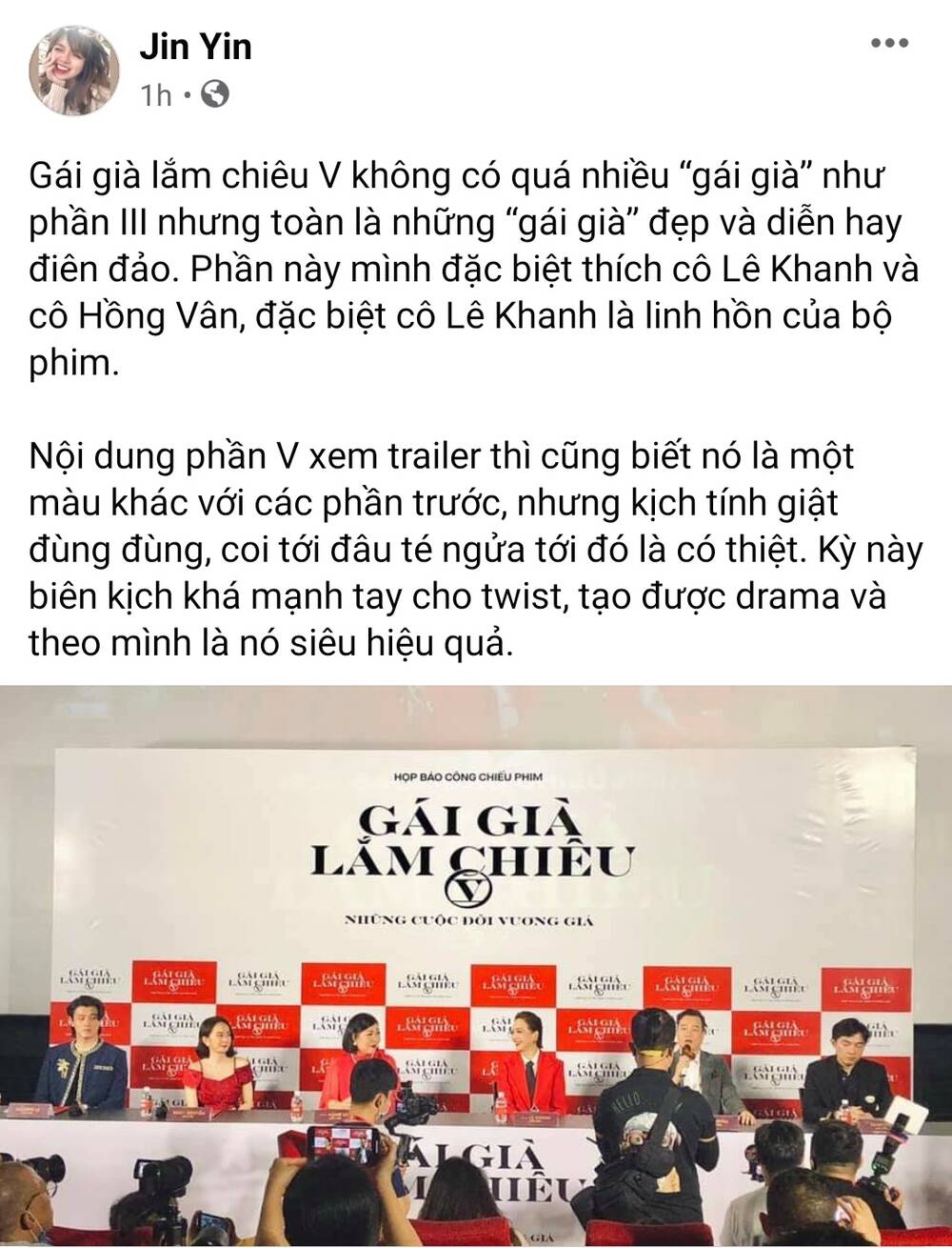 MXH bùng nổ phản ứng của những khán giả đầu tiên xem 'Gái già lắm chiêu V' - 12 MXH bùng nổ phản ứng của những khán giả đầu tiên xem 'Gái già lắm chiêu V' - 12