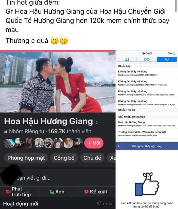 Nhóm Facebook 'Hoa hậu Hương Giang' gần 170 nghìn thành viên bỗng nhiên 'bay màu', chuyện gì đây? Nhóm Facebook 'Hoa hậu Hương Giang' gần 170 nghìn thành viên bỗng nhiên 'bay màu', chuyện gì đây?