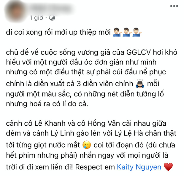 MXH bùng nổ phản ứng của những khán giả đầu tiên xem 'Gái già lắm chiêu V' - 3 MXH bùng nổ phản ứng của những khán giả đầu tiên xem 'Gái già lắm chiêu V' - 3