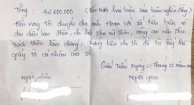 Vụ vợ bị chồng đòi 42 triệu tiền ăn và tiền khám sản trước khi ly hôn: Chính quyền địa phương lên tiếng - 2 Vụ vợ bị chồng đòi 42 triệu tiền ăn và tiền khám sản trước khi ly hôn: Chính quyền địa phương lên tiếng - 2