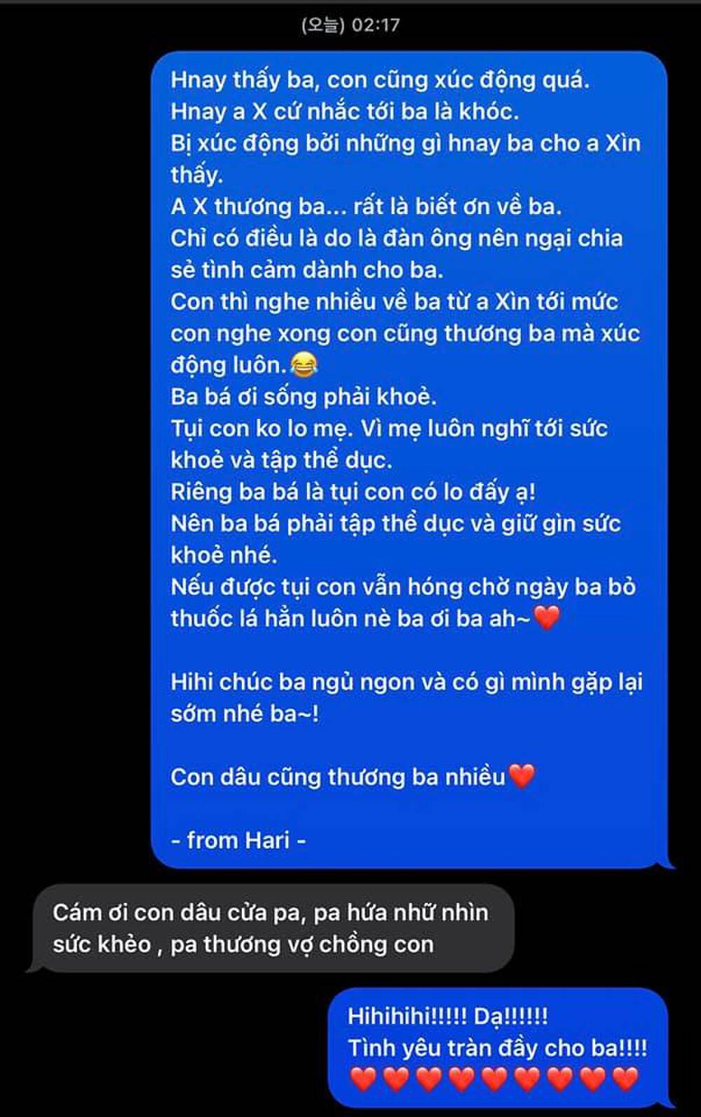 Trấn Thành - Hari chia sẻ tin nhắn với bố, nam diễn viên tiết lộ 5 lần mình khiến bố rơi nước mắt - 3 Trấn Thành - Hari chia sẻ tin nhắn với bố, nam diễn viên tiết lộ 5 lần mình khiến bố rơi nước mắt - 3