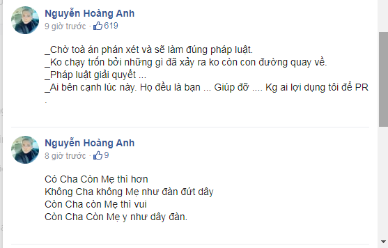 Động thái của Hoàng Anh sau khi Thúy Nga khuyên vợ cũ 'chừa' cho anh con đường sống - 3 Động thái của Hoàng Anh sau khi Thúy Nga khuyên vợ cũ 'chừa' cho anh con đường sống - 3