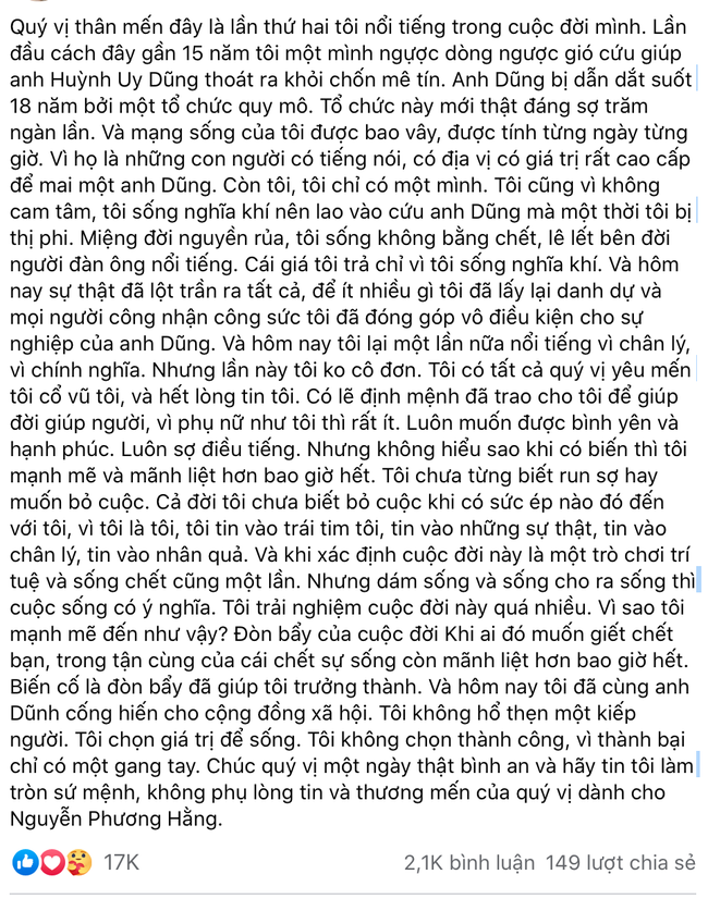 Vợ ông Dũng 'lò vôi' tiết lộ chuyện 15 năm trước: 'Tôi sống nghĩa khí nên lao vào cứu anh Dũng mà một thời tôi bị thị phi' - 1 Vợ ông Dũng 'lò vôi' tiết lộ chuyện 15 năm trước: 'Tôi sống nghĩa khí nên lao vào cứu anh Dũng mà một thời tôi bị thị phi' - 1
