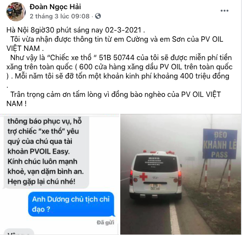 Chân dung đại gia miễn hàng trăm triệu tiền xăng cho ông Đoàn Ngọc Hải Chân dung đại gia miễn hàng trăm triệu tiền xăng cho ông Đoàn Ngọc Hải