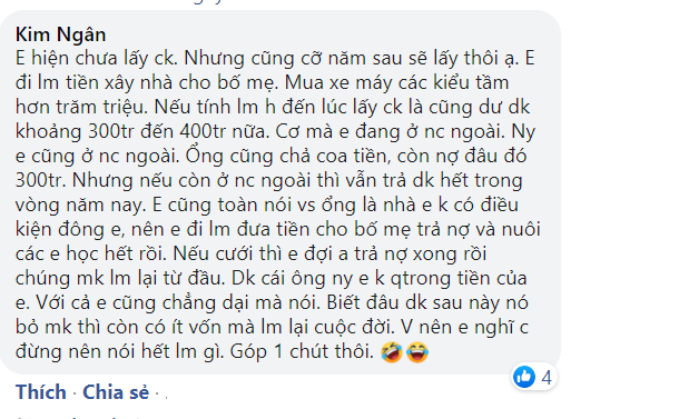 Tiết kiệm riêng trước hôn nhân được gần 300 triệu, dâu mới tiêu thế nào để không bị mất lòng? - 2 Tiết kiệm riêng trước hôn nhân được gần 300 triệu, dâu mới tiêu thế nào để không bị mất lòng? - 2