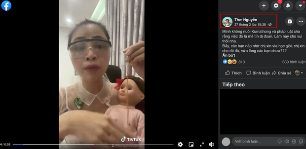 Thơ Nguyễn đăng clip đính chính vụ búp bê, dân mạng tố rõ sự lươn lẹo của nữ YouTuber - 1 Thơ Nguyễn đăng clip đính chính vụ búp bê, dân mạng tố rõ sự lươn lẹo của nữ YouTuber - 1