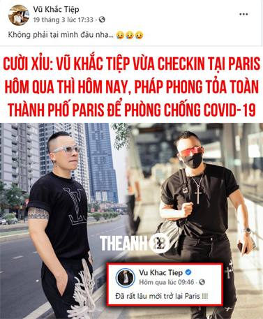 Vũ Khắc Tiệp đích thân lên tiếng về chuyện check-in Paris, thừa nhận bản thân nóng tính trong đợt cách ly trước Vũ Khắc Tiệp đích thân lên tiếng về chuyện check-in Paris, thừa nhận bản thân nóng tính trong đợt cách ly trước