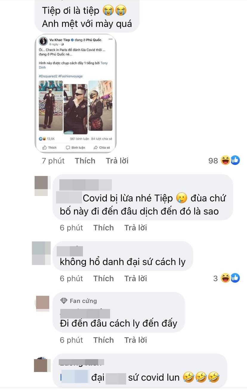 'Đại sứ cách ly' Vũ Khắc Tiệp bị 'réo tên' vì vừa check-in Phú Quốc không lâu thì xuất hiện ca dương tính Covid-19 - 4 'Đại sứ cách ly' Vũ Khắc Tiệp bị 'réo tên' vì vừa check-in Phú Quốc không lâu thì xuất hiện ca dương tính Covid-19 - 4