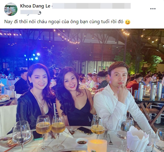 Cùng tuổi nhưng Shark Khoa vẫn lẻ bóng đi dự thôi nôi cháu ngoại bạn thân Cùng tuổi nhưng Shark Khoa vẫn lẻ bóng đi dự thôi nôi cháu ngoại bạn thân