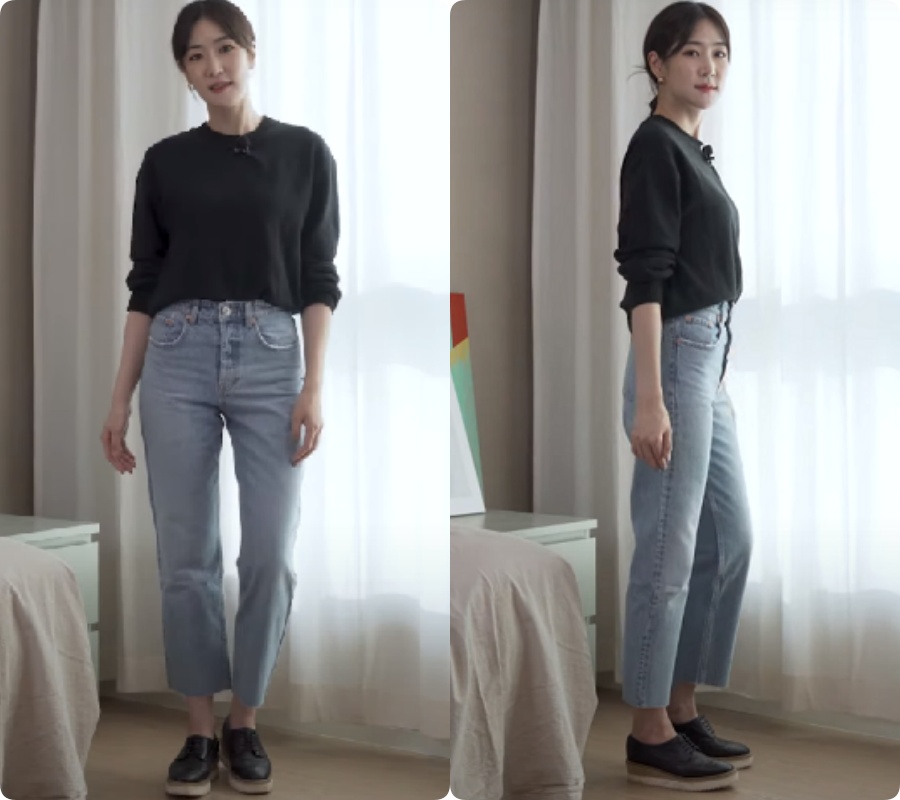 Cao 1m74 vẫn bị dìm 'tơi tả' bởi 4 kiểu quần jeans quen mặt, blogger người Hàn tiết lộ 1 dáng quần nịnh body mà cô ưng nhất - 3 Cao 1m74 vẫn bị dìm 'tơi tả' bởi 4 kiểu quần jeans quen mặt, blogger người Hàn tiết lộ 1 dáng quần nịnh body mà cô ưng nhất - 3
