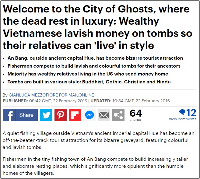 Chuyện về 'thành phố ma' xa hoa kỳ bí ở Huế được bàn luận trên báo Anh, nơi lăng mộ tiền tỷ chờ người đang sống, đến người chết cũng có thể giúp hái ra tiền - 3 Chuyện về 'thành phố ma' xa hoa kỳ bí ở Huế được bàn luận trên báo Anh, nơi lăng mộ tiền tỷ chờ người đang sống, đến người chết cũng có thể giúp hái ra tiền - 3