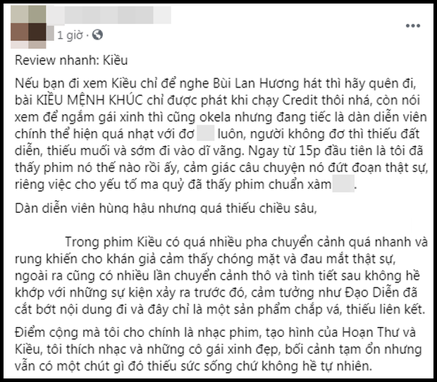 KIỀU tràn ngập trong lời chê của cư dân mạng: 'Thảm hoạ không kém Kiều @', '100 review dưới 5 được 1 bài trên 5' - 2 KIỀU tràn ngập trong lời chê của cư dân mạng: 'Thảm hoạ không kém Kiều @', '100 review dưới 5 được 1 bài trên 5' - 2