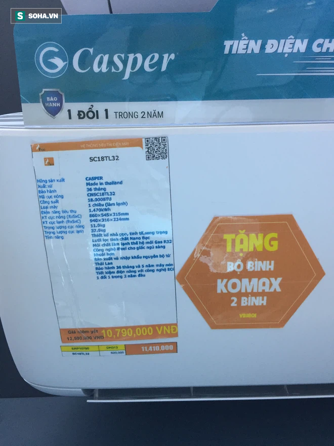 Điều hòa Casper, Panasonic, Daikin... đồng loạt giảm giá sâu tới 50%, có mẫu chỉ hơn 3 triệu Điều hòa Casper, Panasonic, Daikin... đồng loạt giảm giá sâu tới 50%, có mẫu chỉ hơn 3 triệu