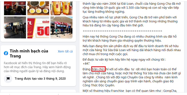 Thương hiệu trà sữa Gong Cha bị giả mạo, lừa bán nhượng quyền đến hàng trăm triệu đồng - 2 Thương hiệu trà sữa Gong Cha bị giả mạo, lừa bán nhượng quyền đến hàng trăm triệu đồng - 2