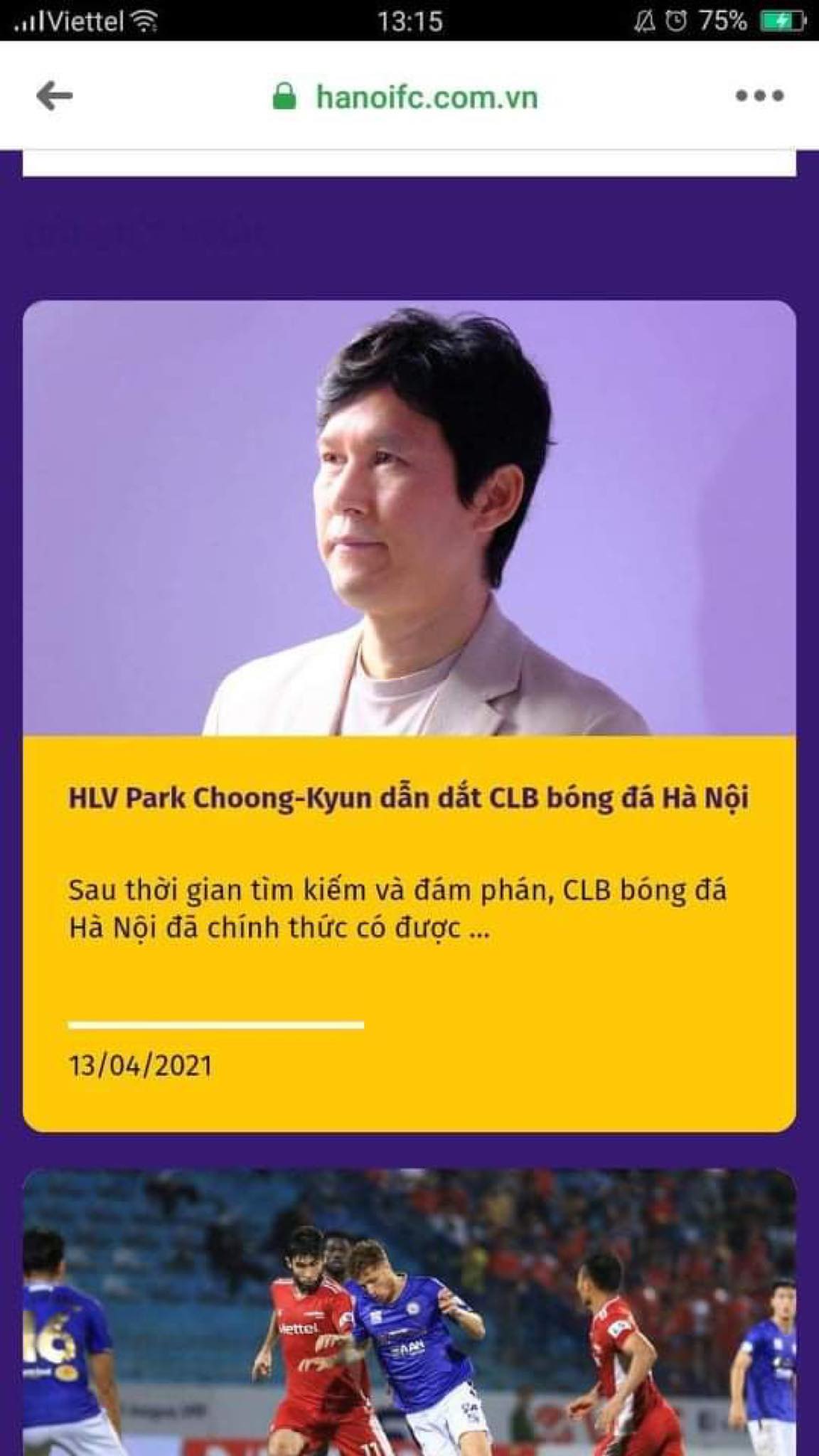 Lộ thông tin HLV trưởng Hàn Quốc sẽ dẫn dắt Hà Nội FC Lộ thông tin HLV trưởng Hàn Quốc sẽ dẫn dắt Hà Nội FC