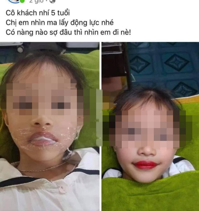 Bố mở spa, xăm môi cho con gái 5 tuổi rồi tiện quảng cáo: Lời giải thích càng khiến dân mạng bức xúc Bố mở spa, xăm môi cho con gái 5 tuổi rồi tiện quảng cáo: Lời giải thích càng khiến dân mạng bức xúc