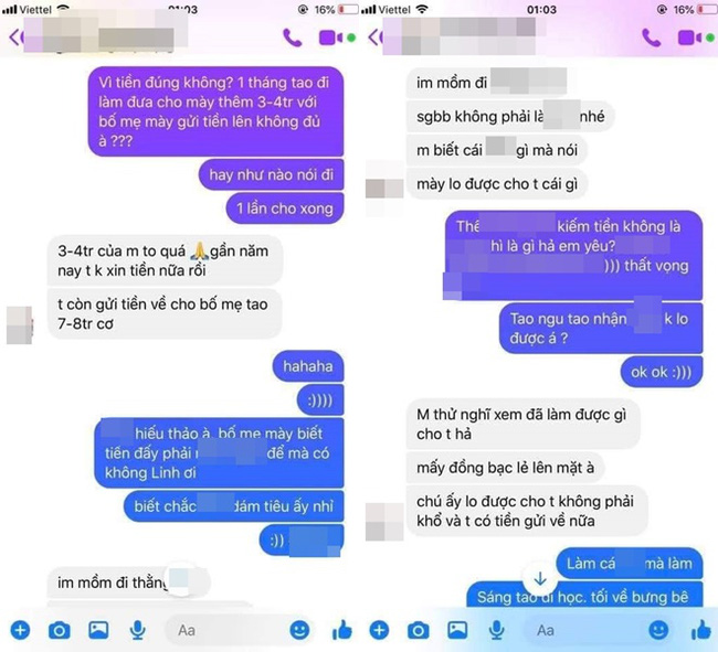 Bị người yêu phát hiện phản bội, cô gái đưa ra loạt lý do oái oăm cùng tuyên ngôn gây choáng về sugar daddy - 2 Bị người yêu phát hiện phản bội, cô gái đưa ra loạt lý do oái oăm cùng tuyên ngôn gây choáng về sugar daddy - 2