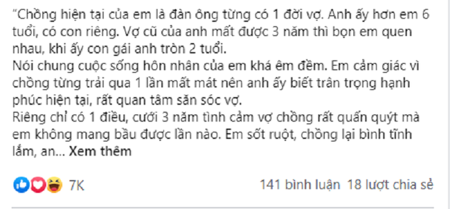 Cưới 3 năm không mang bầu, vợ dốc sức chăm con riêng của chồng nhưng vô tình nghe cuộc nói chuyện của anh mà cô ngã khụy Cưới 3 năm không mang bầu, vợ dốc sức chăm con riêng của chồng nhưng vô tình nghe cuộc nói chuyện của anh mà cô ngã khụy