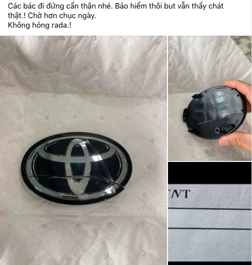 Thay logo bị vỡ, chủ xe Corolla Cross tá hỏa khi nhận hóa đơn hơn 8 triệu, nhiều người lo lắng nạn 'logo tặc' sẽ gia tăng Thay logo bị vỡ, chủ xe Corolla Cross tá hỏa khi nhận hóa đơn hơn 8 triệu, nhiều người lo lắng nạn 'logo tặc' sẽ gia tăng