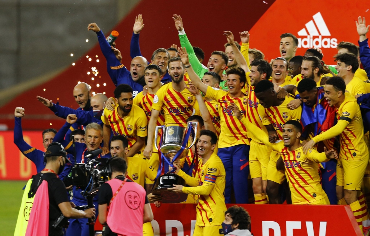 Messi thăng hoa với cú đúp, Barca đoạt Cúp Nhà vua 2020/2021 - 1 Messi thăng hoa với cú đúp, Barca đoạt Cúp Nhà vua 2020/2021 - 1