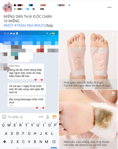 'Lật mặt' miếng dán thải độc chân dưới góc nhìn của chuyên gia Mỹ: Lợi đâu chưa thấy đã tốn tiền và hỏng… da chân 'Lật mặt' miếng dán thải độc chân dưới góc nhìn của chuyên gia Mỹ: Lợi đâu chưa thấy đã tốn tiền và hỏng… da chân