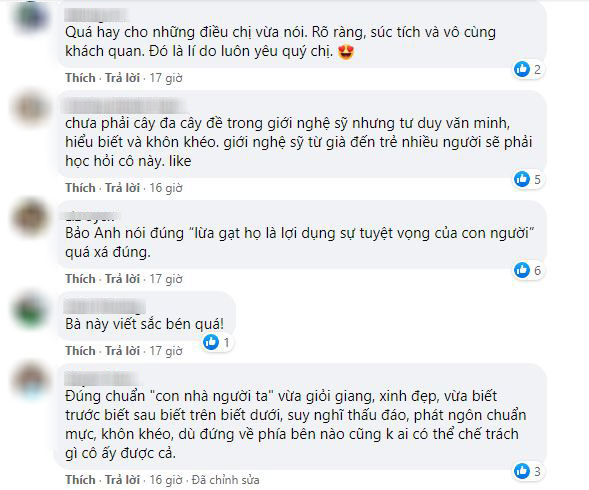 Bảo Anh nói rõ quan điểm về lùm xùm liên quan đến bà Phương Hằng, khẳng định không cần lên tiếng thay cho NS Hoài Linh - 5 Bảo Anh nói rõ quan điểm về lùm xùm liên quan đến bà Phương Hằng, khẳng định không cần lên tiếng thay cho NS Hoài Linh - 5