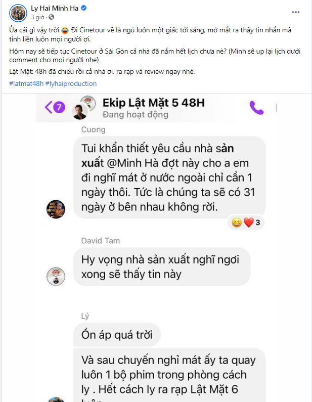 'Lật mặt: 48H' mới chiếu, Lý Hải đã rục rịch làm luôn phần 6: Tiết lộ bối cảnh quay khiến fan té ngửa! 'Lật mặt: 48H' mới chiếu, Lý Hải đã rục rịch làm luôn phần 6: Tiết lộ bối cảnh quay khiến fan té ngửa!