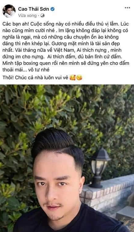 Bị Nathan Lee dọa 'gặp đâu đánh đấy', Cao Thái Sơn nhẹ nhàng đáp trả: Nếu đủ bản lĩnh, cứ đấm thử - 1 Bị Nathan Lee dọa 'gặp đâu đánh đấy', Cao Thái Sơn nhẹ nhàng đáp trả: Nếu đủ bản lĩnh, cứ đấm thử - 1