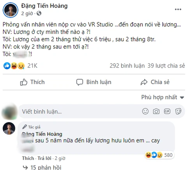 Đến ViruSs cũng 'đứng hình' vì màn đối đáp ngô nghê của ứng viên đến xin việc Đến ViruSs cũng 'đứng hình' vì màn đối đáp ngô nghê của ứng viên đến xin việc