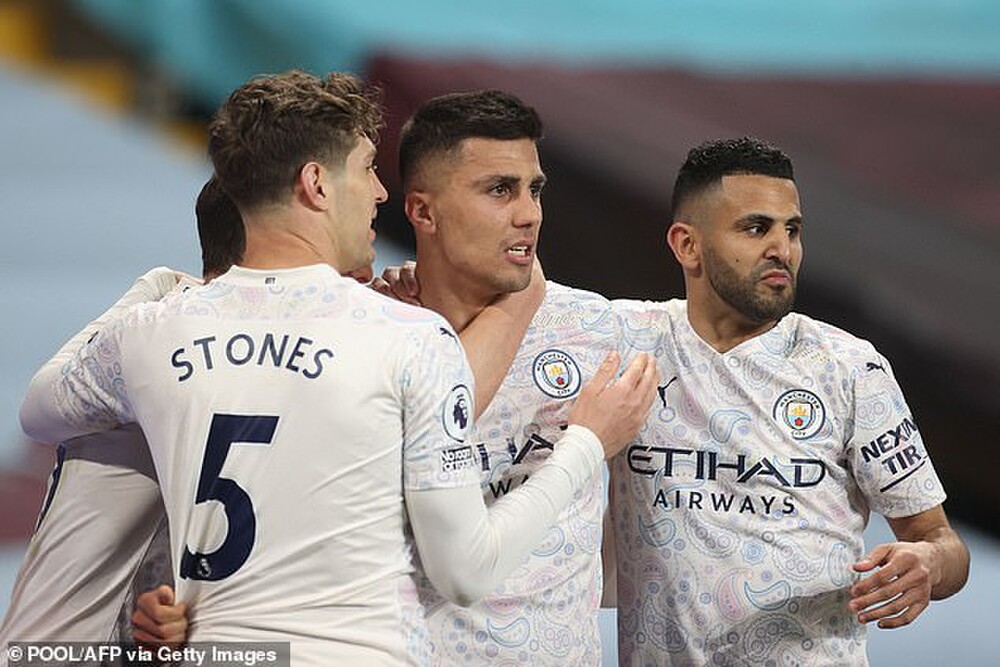 Man City lội ngược dòng trước Aston Villa, nâng cách biệt với MU lên 11 điểm - 1 Man City lội ngược dòng trước Aston Villa, nâng cách biệt với MU lên 11 điểm - 1