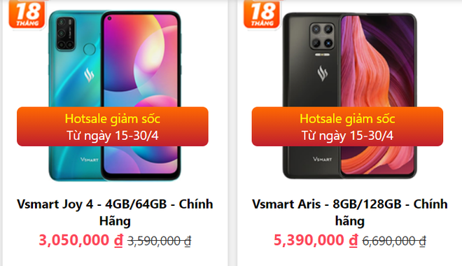Giá điện thoại Vsmart 'bốc hơi' cả triệu, iPhone 12 Pro Max khó bỏ qua trong dịp lễ Giá điện thoại Vsmart 'bốc hơi' cả triệu, iPhone 12 Pro Max khó bỏ qua trong dịp lễ