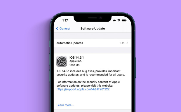 iOS 14.5 gặp vấn đề nghiêm trọng, Apple vội vã tung ra bản cập nhật để vá lỗi, người dùng cần tải về ngay! - 1 iOS 14.5 gặp vấn đề nghiêm trọng, Apple vội vã tung ra bản cập nhật để vá lỗi, người dùng cần tải về ngay! - 1