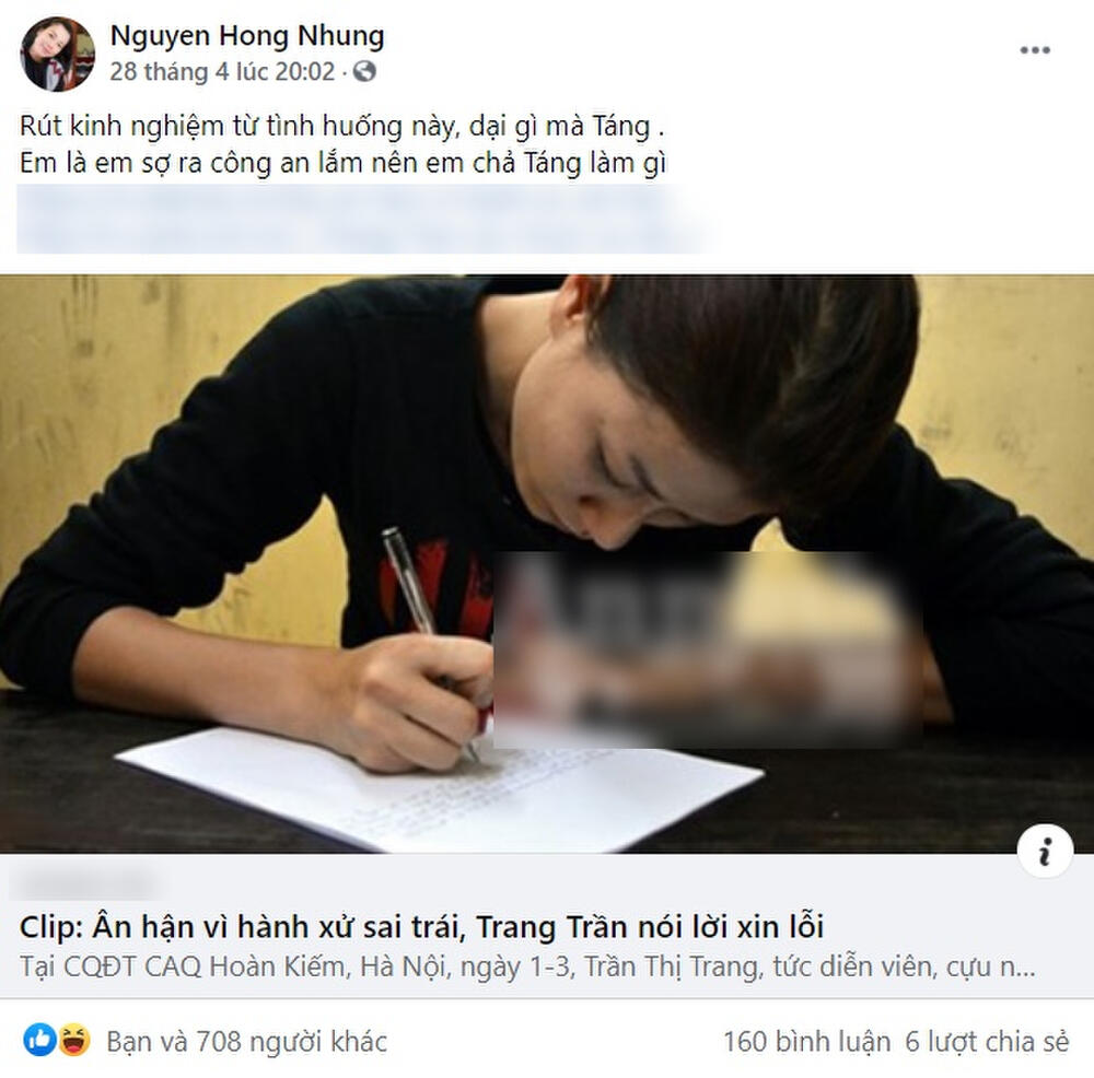Trang Trần 'mắng xối xả' vợ Xuân Bắc: 'Nịnh bà Hằng được gì? Tôi nể chồng cô thì tôi càng khinh cô' Trang Trần 'mắng xối xả' vợ Xuân Bắc: 'Nịnh bà Hằng được gì? Tôi nể chồng cô thì tôi càng khinh cô'