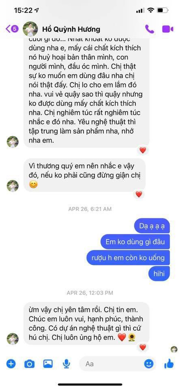 Hồ Quỳnh Hương lo lắng nhắn tin nhắc nhở 'không được dùng chất kích thích', Nathan Lee trả lời thế nào? Hồ Quỳnh Hương lo lắng nhắn tin nhắc nhở 'không được dùng chất kích thích', Nathan Lee trả lời thế nào?