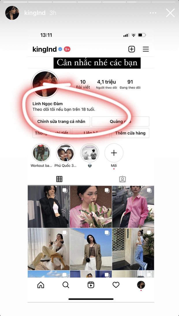 Linh Ngọc Đàm công khai chỉ tiếp fan trên 18 tuổi vào Instagram, quyết theo đuổi hình ảnh táo bạo đến cùng? - 1 Linh Ngọc Đàm công khai chỉ tiếp fan trên 18 tuổi vào Instagram, quyết theo đuổi hình ảnh táo bạo đến cùng? - 1