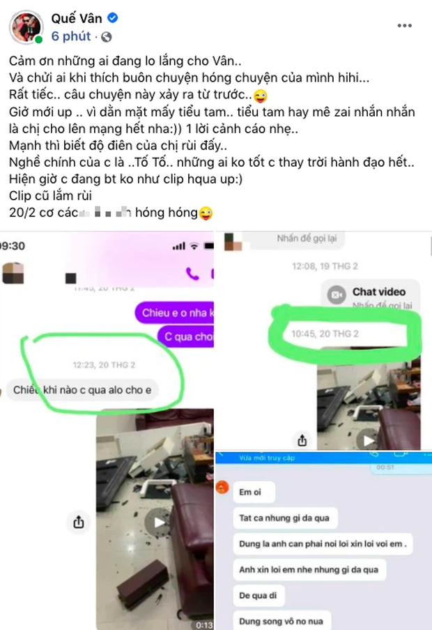 Biến nửa đêm: Quế Vân tung tin nhắn tố bạn trai đại gia bạc bẽo, ngủ với vợ cũ nhiều lần dù đã ly hôn từ lâu - 4 Biến nửa đêm: Quế Vân tung tin nhắn tố bạn trai đại gia bạc bẽo, ngủ với vợ cũ nhiều lần dù đã ly hôn từ lâu - 4
